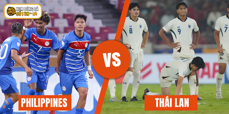 Đội hình ra sân Philippines vs Thái Lan vào ngày 04/08